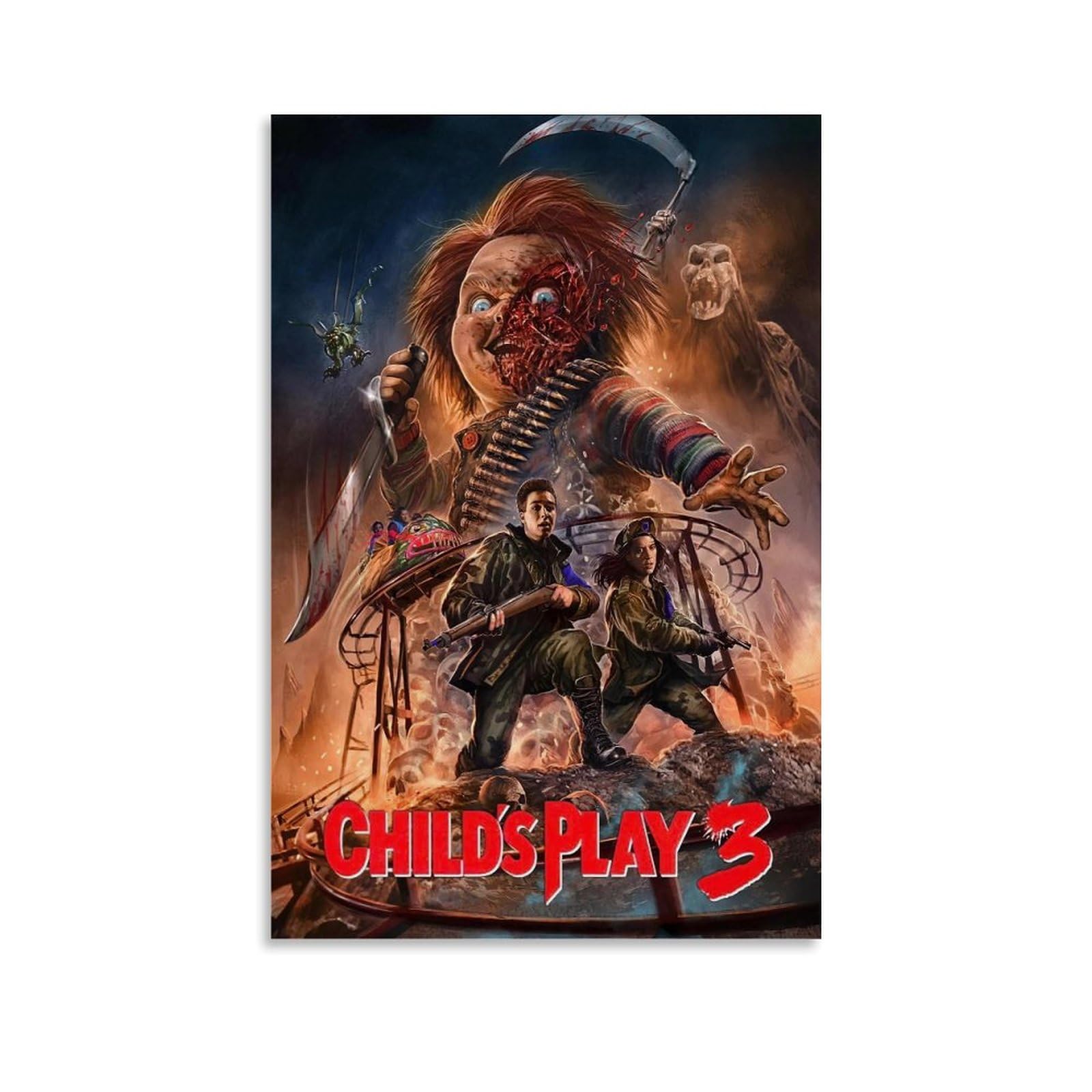 Amazon.co.jp: チャイルドプレイ3 1991 映画ポスター ポスター装飾絵画